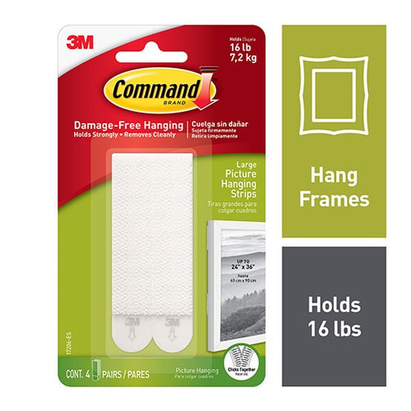 Command® Picture Hanging Strips Large 4Ct